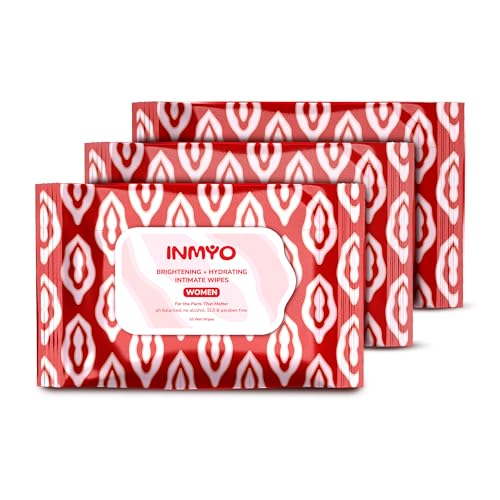 INMYO Intimate Wipes for Women - 30 Wipes | 10 Count X Pack of 3 | pH Balanced Intimate Wipes | Alcohol-Free | Gentle Cleansing | Daily intimate hygiene | Prevents Irritation In Intimate Areas