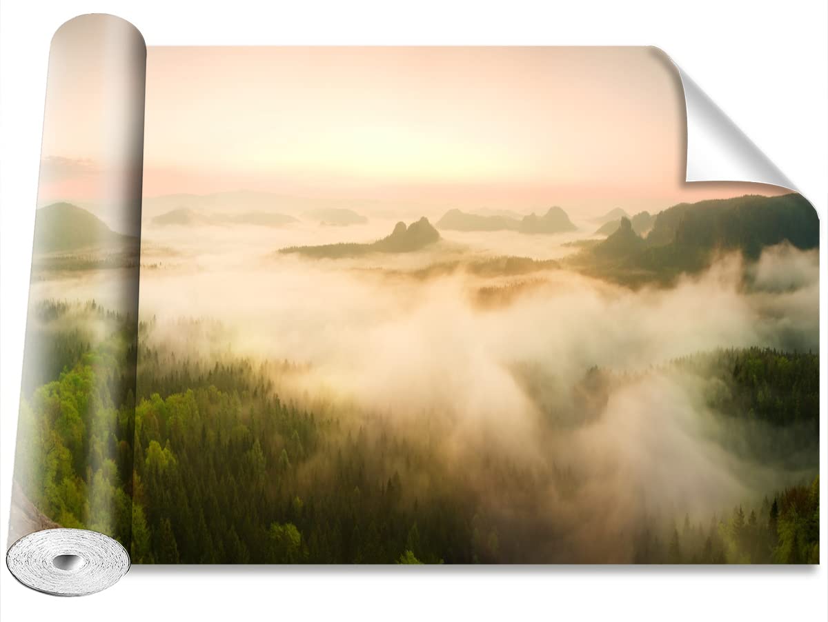 Papier peint moderne montagnes Rocheuses pour transformer votre salon ou chambre