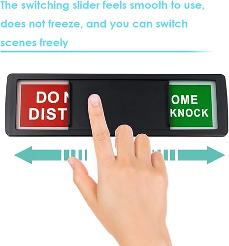 Miniatura 5 de Letrero de privacidad letrero de bienvenida con texto en inglés Do Not Disturb Please Knock Do Not Disturb de 7 x 2 pulgadas para oficina en casa