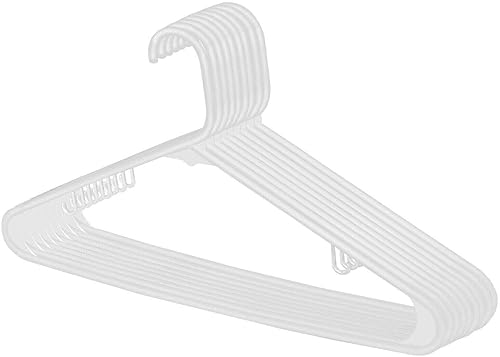 Miniatura 4 de VBSQ Premium Plastic Hangers Pack of 100 Suit Hangers Pants Hangers Clothes Hanger Coat Hangers Pant Hangers Clothes Hangers Hangers for Closet