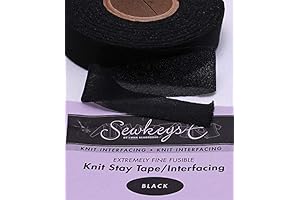 Field's Fabric 1" Fusible Knit Stay Tape 25 Yards, Premium Quality Fine Layer Knit