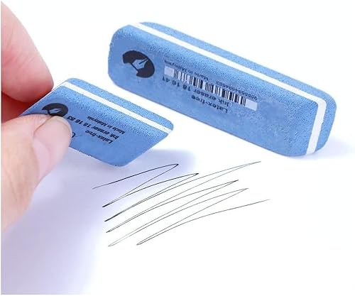 Borrador de arena de doble cabezal, partículas de arena y goma para borrar la pluma estilográfica utilizada para limpiar lápices de colores,