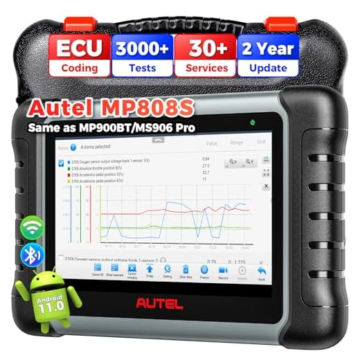 Autel Scanner MaxiPRO MP808S, 2023 Bidirectional Diagnostic Tool, Advanced ECU Coding, 30+ Service, Active Test, All System Diagnosis, Upgrade of MS906 MP808 DS808