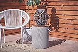 Deco 79 77398 Outdoor Accent Table, Beige