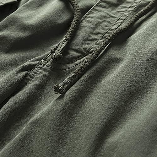 Mens Cargo Joggers–Slim Fit Flex Work Pants with Belt Loops Elastic Waist Zipper Pockets Drawstring Waist - Image 9