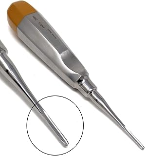 Dental Luxating Elevator Straight 2mm, Gold Handle, Stainless Steel