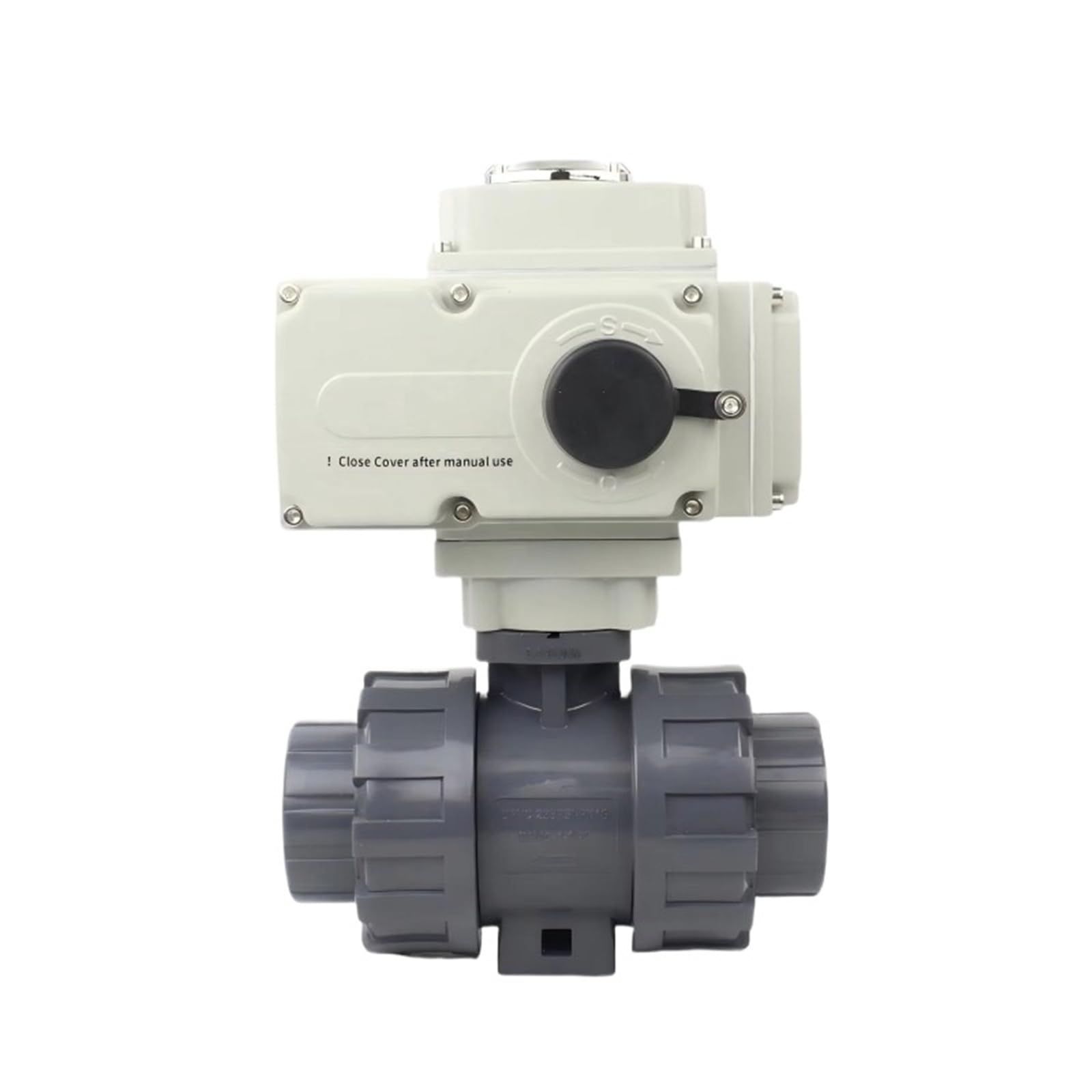 Belovek One Color Electric Ball Valve Upvc Plastic Bidirectional Dn15-Dn100 220V 24V Actuator Pvc Pipe Water Irrigation System Landscape