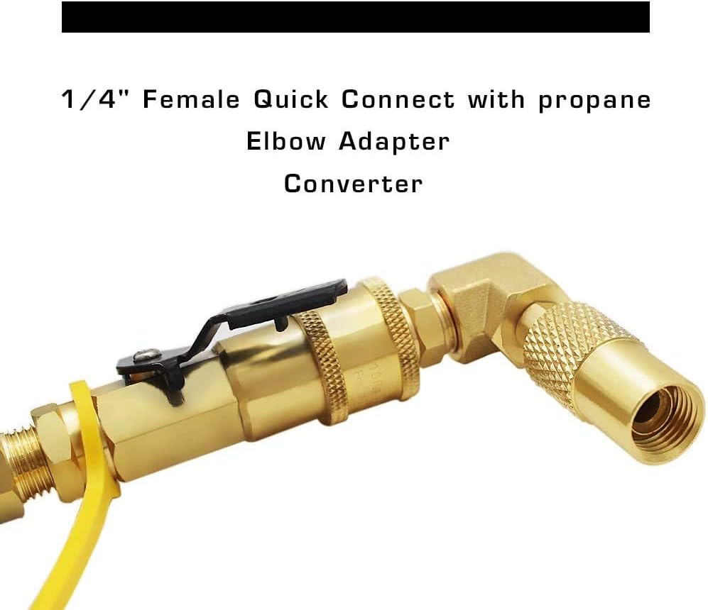 MENSI 12FT Male/Female Quick-Connect RV Propane Extension Hose Compatible with Blackstone 17"and 22" Griddles