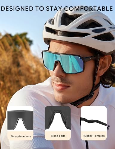 Image of BIRCEN Polarized Baseball Sunglasses for Sports: TR90 Lightweight Running Sunglasses Cycling Glasses for Outdoor Runners MTB