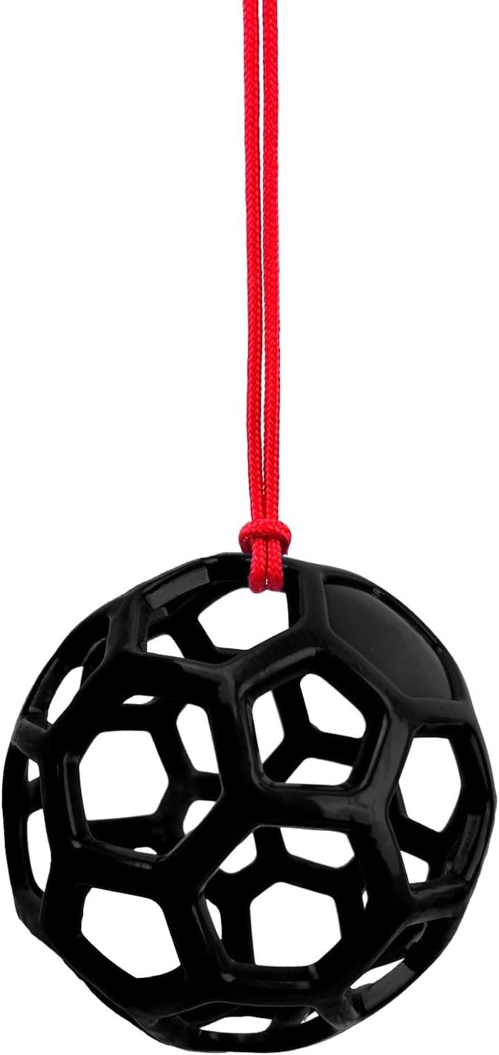 Hay Ball Treat Ball for Horses, Enrichment Toys, Horse Chew Toys for Stalls, Bright Color, Relieve Stress(Black)
