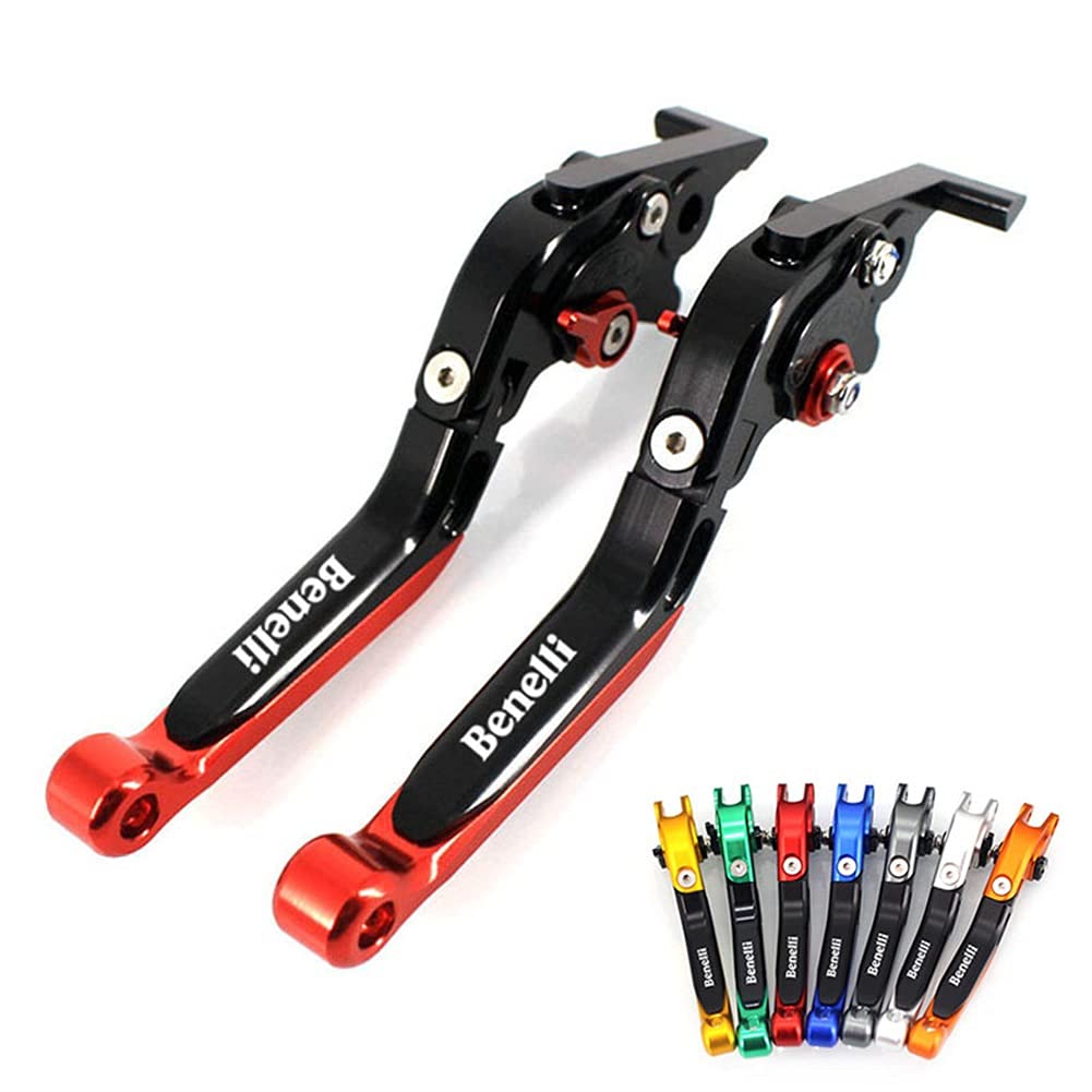 Leve frizione del freno moto, 1 paia CNC Alluminio 6 Position Pieghevole regolabile Pieghevole ACCESSORI ACCESSORI A MOTOGLICE Leve maniglia per Benelli BJ 500 300 302 BN 600i BN302 300 899 600 TNT300