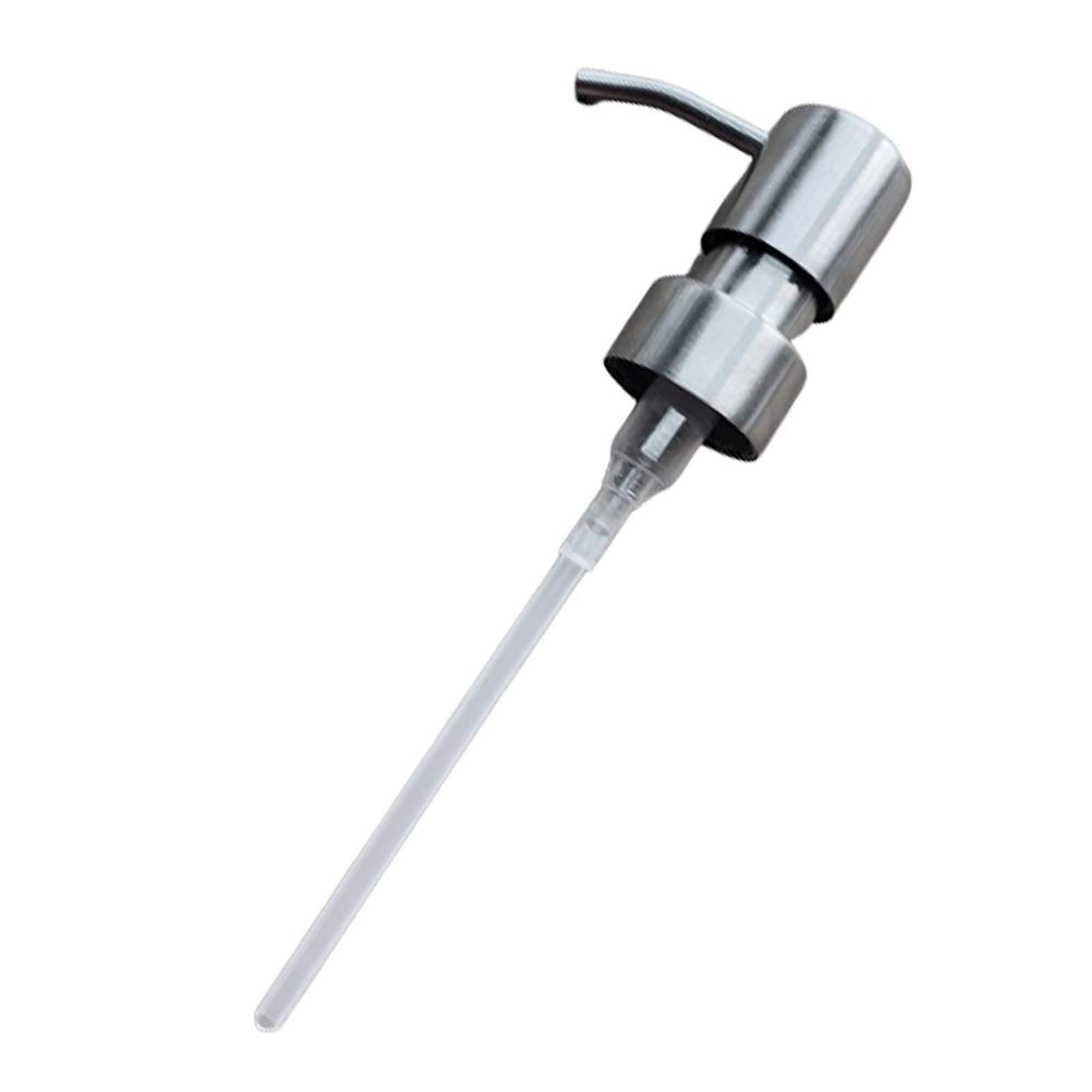 Dispensador De Jabón Jasai 12 Oz Vidrio Acero Inoxidable 304 Bomba
