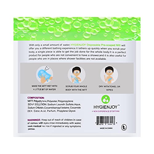 HYGIENJOY Body Wipes For Adults Bathing (25 counts each pack) Bath