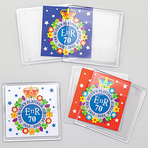 Perline Metalliche Pony Baker Ross – 400 Pezzi – 5 Mm – Oro, Argento, Rosso, Blu, Bianco – Per Gioielli E Craft