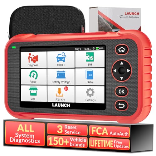 LAUNCH CRP123E Plus Elite OBD2 Scanner, All System Car Diagnostic Scan Tool with Oil Reset, SAS Calibration, Throttle Adaptation,Battery Test, Auto Vin, FCA Autoauth, Lifetime Free Update