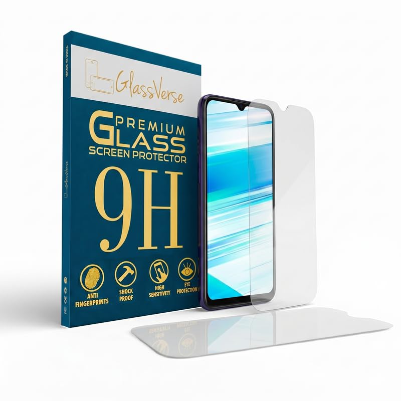 Image of GlassVerse PureView Tempered Glass for Vivo Z1x | Crystal Clear, 9H Hardness Screen Protector, Edge to Edge, Case Friendly, Hassle-less Installation Kit Included. (Pack of 2)
