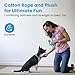 MYPETSTOCK® Plüschtier für Hunde, interaktives Spielzeug mit Seil und Squeak