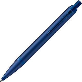 PARKER IM Monochrome Ballpoint Pen | Blue Finish and Trims | Medium Point with Blue Ink | Gift Box