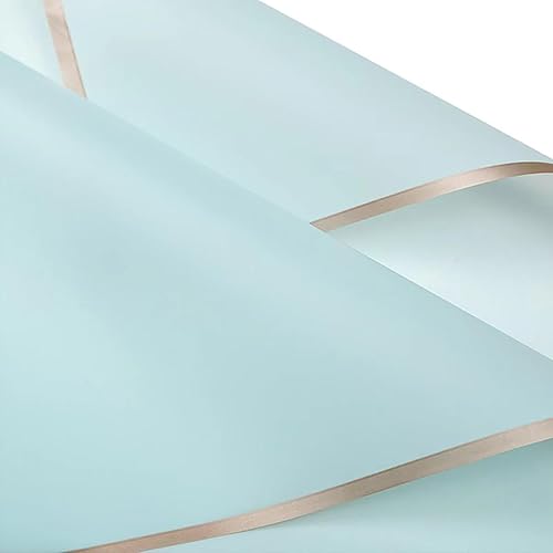 Featuman Papel de regalo de flores de estilo coreano, ramo floral a granel, papel de floristería impermeable de 22 x 22 pulgadas, papel de embalaje