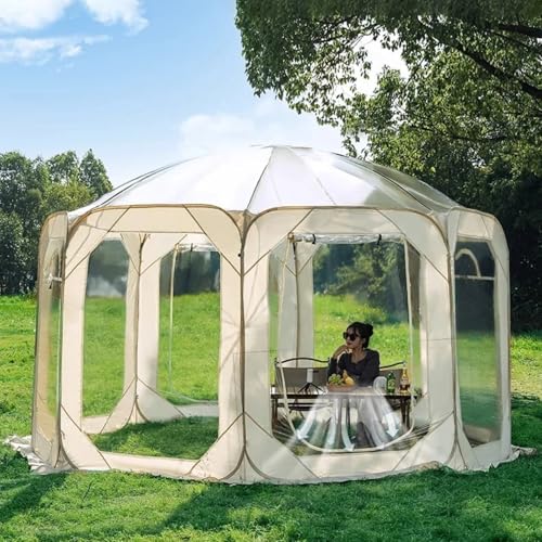 Garden Dome Igloo, Outdoor Igloo Dome voor de winter, Garden Bubble Tent House Grote verwarmde tenten voor Outdoor Winter Party, Weerbestendige Greenhouse Verwarmde Iglo Acht zijden