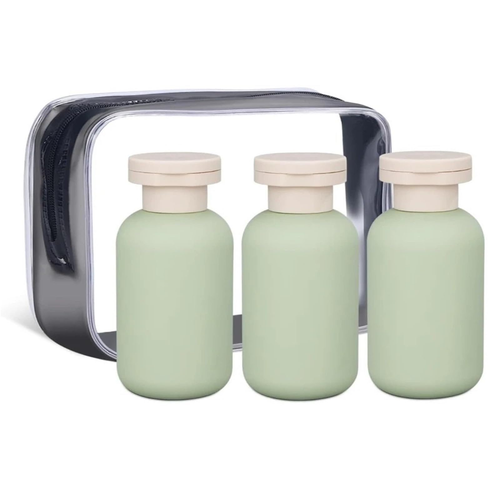 3Pcs Travel Bottles Set 100ml Soft Leakproof Refillable Essentials For Shampoo Lotion Portable Squeeze Tubes for Travel