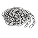 Aexit Pet Dog Material Handling Products Training Clothes Hanging 304 Stainless Steel Coil Chain Silver Coil Chains Tone M2x6.6Ft