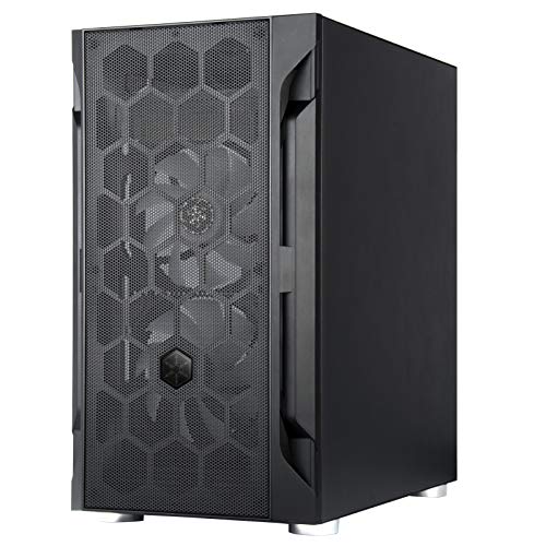 Image of Silverstone Technology FARA H1M PRO Black Micro-ATX Tower case with Tempered Glass and Three ARGB Fans, SST-FAH1MB-PRO