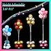 Decojoy Balloon Stand Kit, 9 Feet Balloon Arch for Floor, 2IN1 Sets Ballon Column Holder with Weights Base and Stick, Metal Backdrop Stands for Parties, NO Need Helium Tank for Balloons at Home