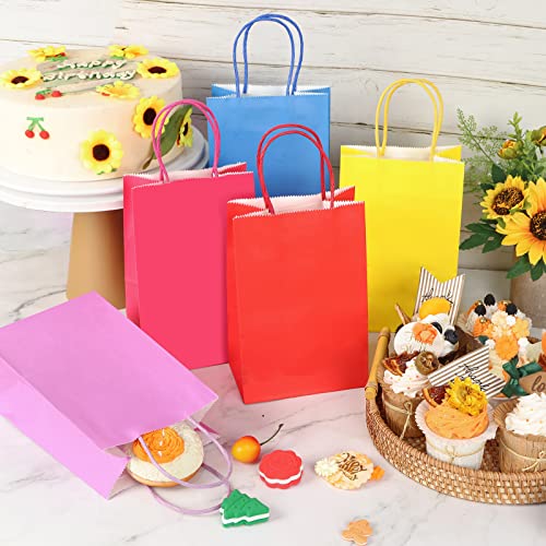 Tomnk 100Pcs Gift Bags, 10 Colors Goodie Bags thumb #4