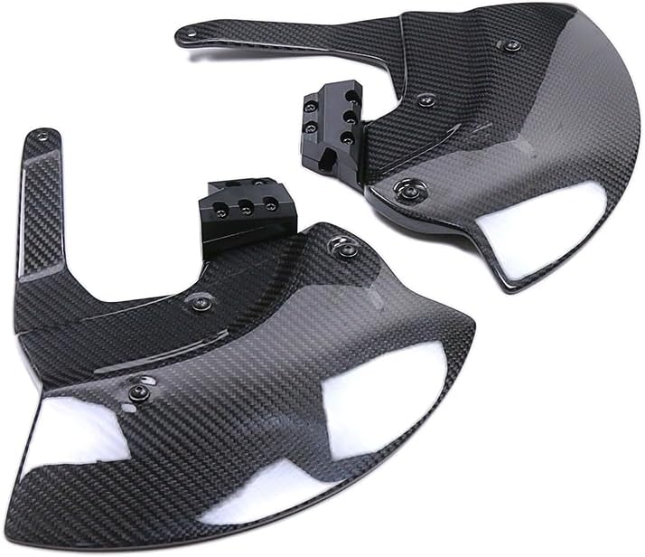 Glossy Twill Carbon Fiber Front Brake Caliper Covers for BMW S1000RR S1000R S1000XR M1000RR M1000R 2019-2025, Motorcycle Aero Disc Guards with Style Protection (Front Brake Caliper Covers (2019-2025)