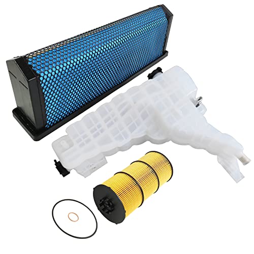 Gaeaauto Coolant Reservoir Tank + P618478 Engine Air Filter Fit For 2013-2023 Peterbilt 579 Kenworth T680 T880#Dr104002 Cp237001 Af27879 #TOP19