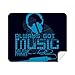 Blue Headset Music Crazy Pattern Cleaning Cloth Screen Cleaner 2pcs Suede Fabric