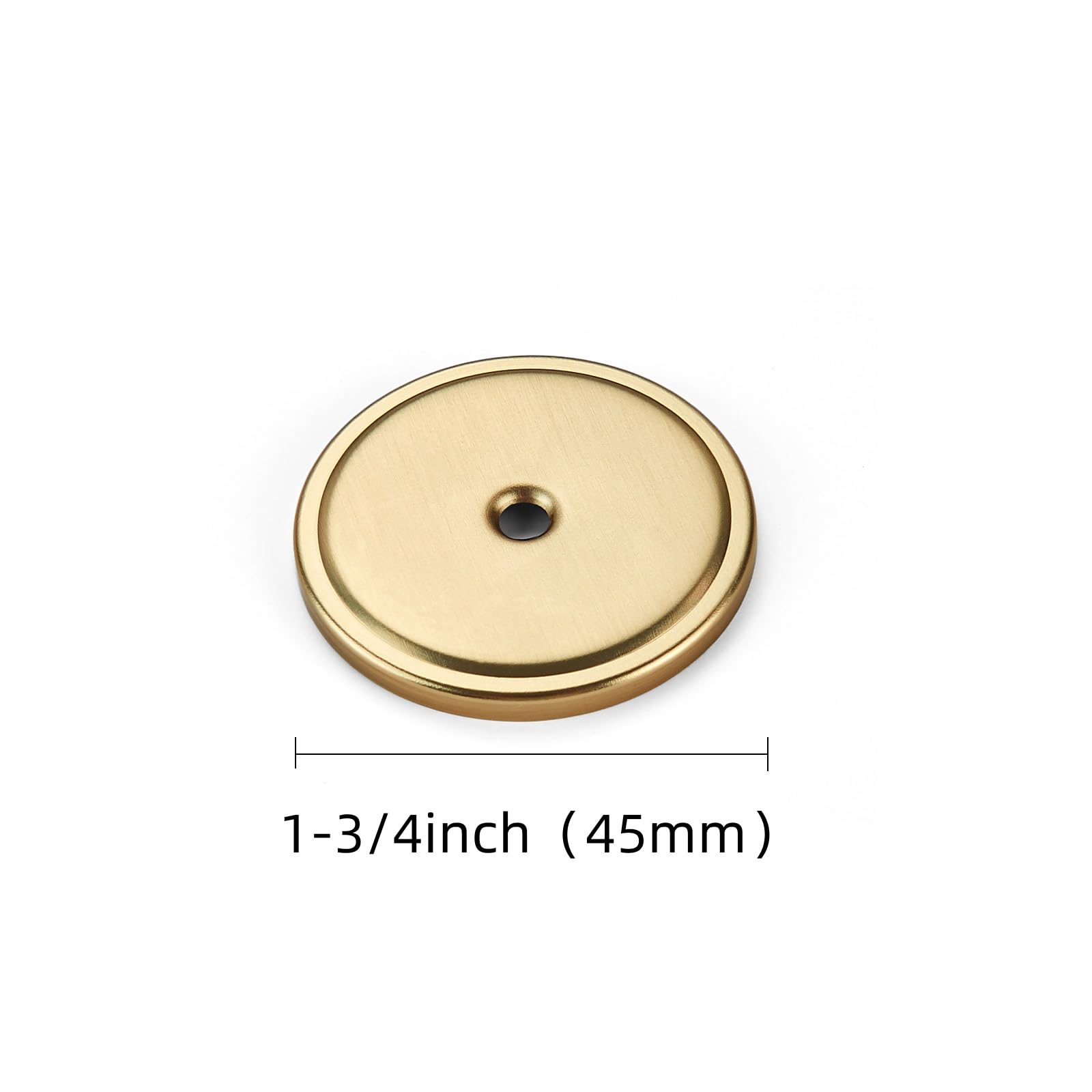 KHTUMEWARE-418 Round Backplate, Champagne Bronze, Ø 1-3/4 in (45 mm), 2-Pack in Champagne Bronze — KHTUMEWARE