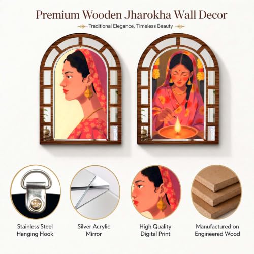 Image of Sehaz Artworks DiyaGlow Home Decoration Items for Living Room-15.4 inchx11.6 inch