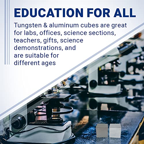 Tungsten & Aluminum Cube Set - 1.5" - One Kilo Tungsten & 150G Aluminum #TOP4