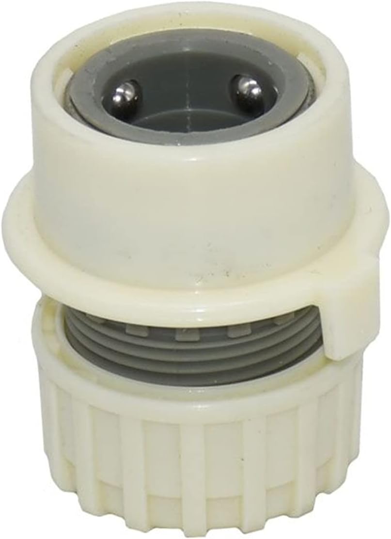 Hose Connector 1/2 Inch Garden Hose Connector 16mm Hose Garden Faucet Quick Connector Fittings Telescopic Washing Machine Water Gun Connector 1 (Color : White)