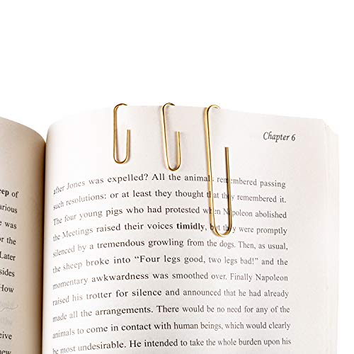 Deoot 600 Paper Clips,Office Gold Paper Clips Assorted Sizes(Small,Medium And Jumbo) 28 Mm,33Mm,50 Mm #TOP3