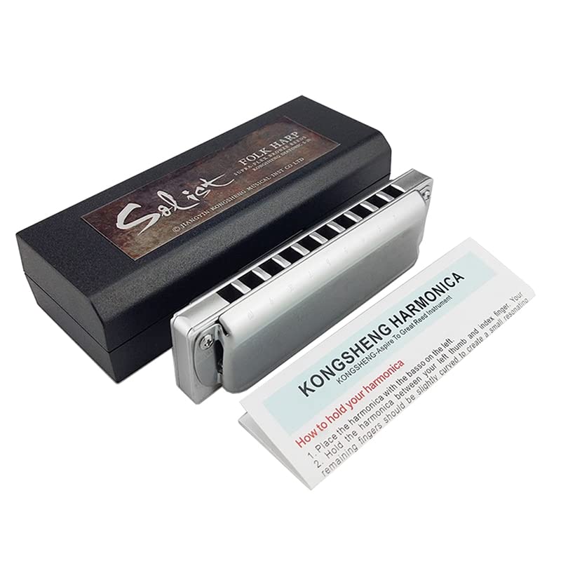 Harmonica Soliste 10 trous diatonic harmonica Folk Blues harpe en acier inoxydable couvercle orgue professionnel… - Les Beatles, Paul McCartney, John Lennon, RIngo Starr, George Harrison Harmonica Soliste 10 trous diatonic harmonica Folk Blues harpe en acier inoxydable couvercle orgue professionnel…