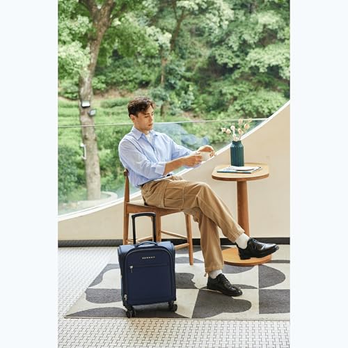 Image of Verage Underseat Carry On Luggage With Spinner Wheels, Black, 14-Inch Compact Pro