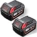 JYJZPB 2X 18V 5500mAh Reemplazo para Milwaukee M18 Bateria 48-11-1850 48-11-1852 48-11-1812 48-11-1828 48-11-1820 48-11-1860 48-11-1840 48-11-1815, con Indicador LED