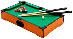 Mesa de Bilhar Mini Sinuca Snooker Portátil 31x51cm Completa com Tacos de Madeira e Bolas