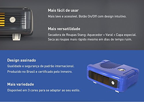 Aquecedor de Ar, 3964-1297, Vermelho, Stang