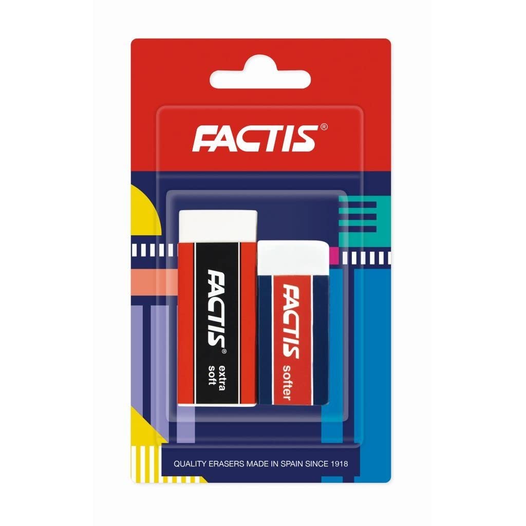 Blister Pack 1 Rubber S20 + 1 ES20 Rubber for Fine Arts FACTIS®