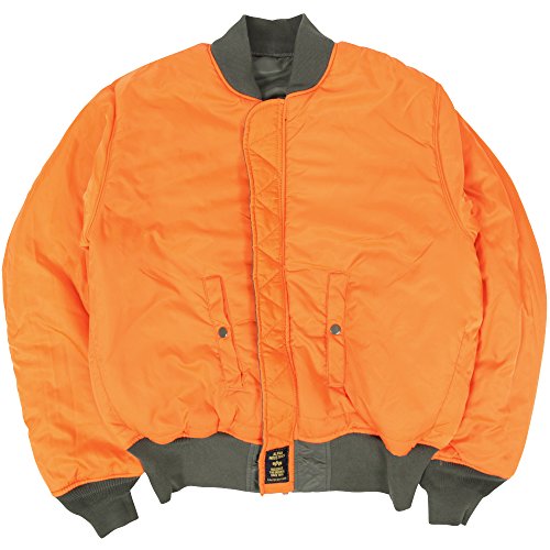 Alpha Industries MA-1 Blood Chit Bomber Flight Jacket - Fighter Pilot Flight Jacket4