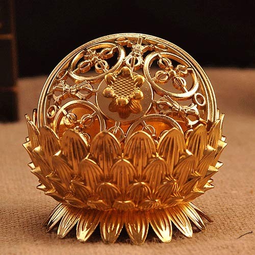 Amazon｜ONDIAN 燭台燭台蓮華香炉亜鉛銅合金黄銅香炉ホームオフィス