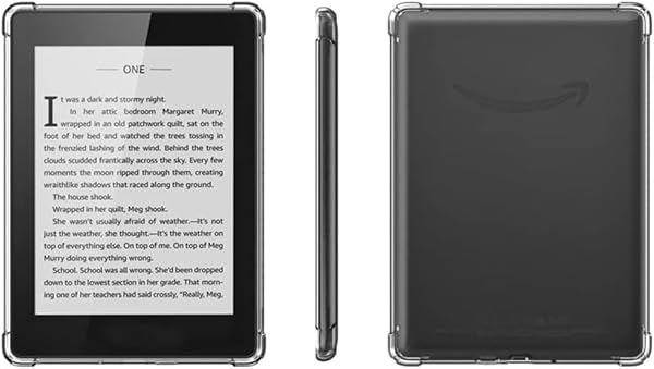 VOVIPO Custodia Trasparente per 7" Kindle Paperwhite e Paperwhite Signature Edition (12a Gen, 2024), Ultra Soft Flessibile TPU Skin Bumper Copertura posteriore rinforzata Angoli per Kindle Colorsoft-C - 3
