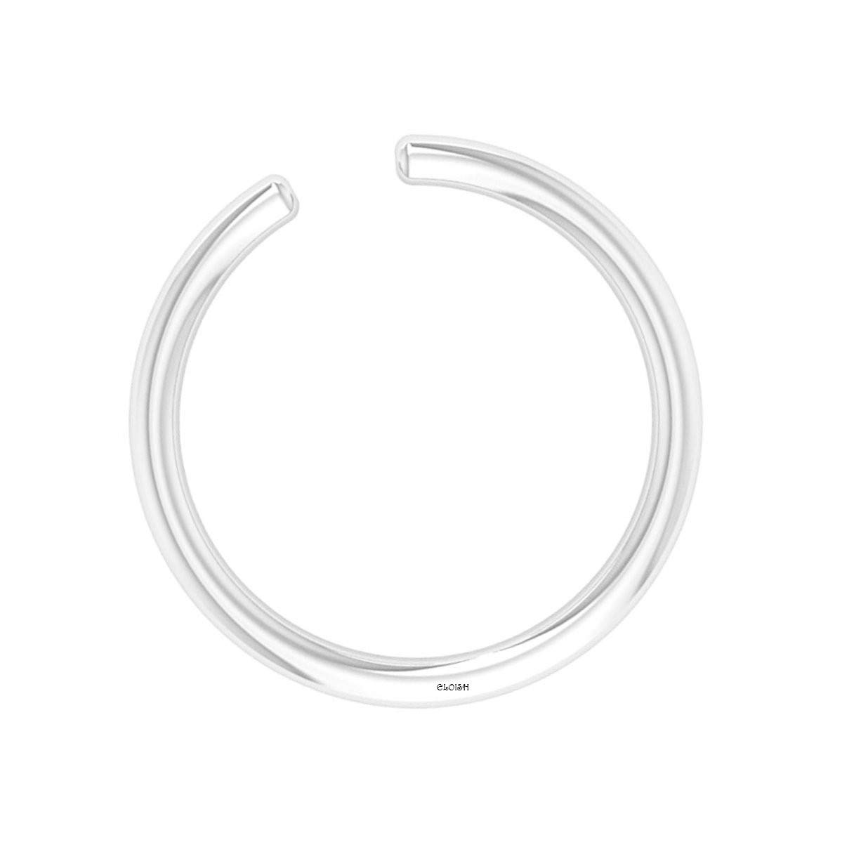ELOISH Pure 925 Sterling Silver Nose Ring for Women and Girls (SILVER ORNAMENTS : 0.100 GRAMS) (8 MM) (B0755W7TXS) Amazon Price History, Amazon Price Tracker