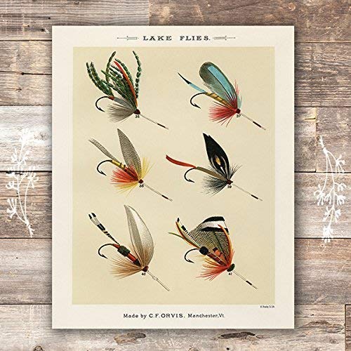 Vintage Fly Fishing Art Prints (Set of 4) - Unframed - 8x10 - Thumbnail 5