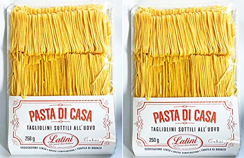 Tagliolini sottili all'uovo di casa - Pasta Carla Latini 250g x 2