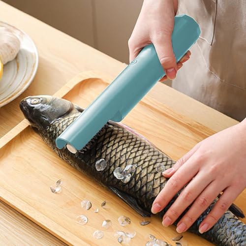 Écailleur à poisson rechargeable pour cuisiner proprement à la maison - 3